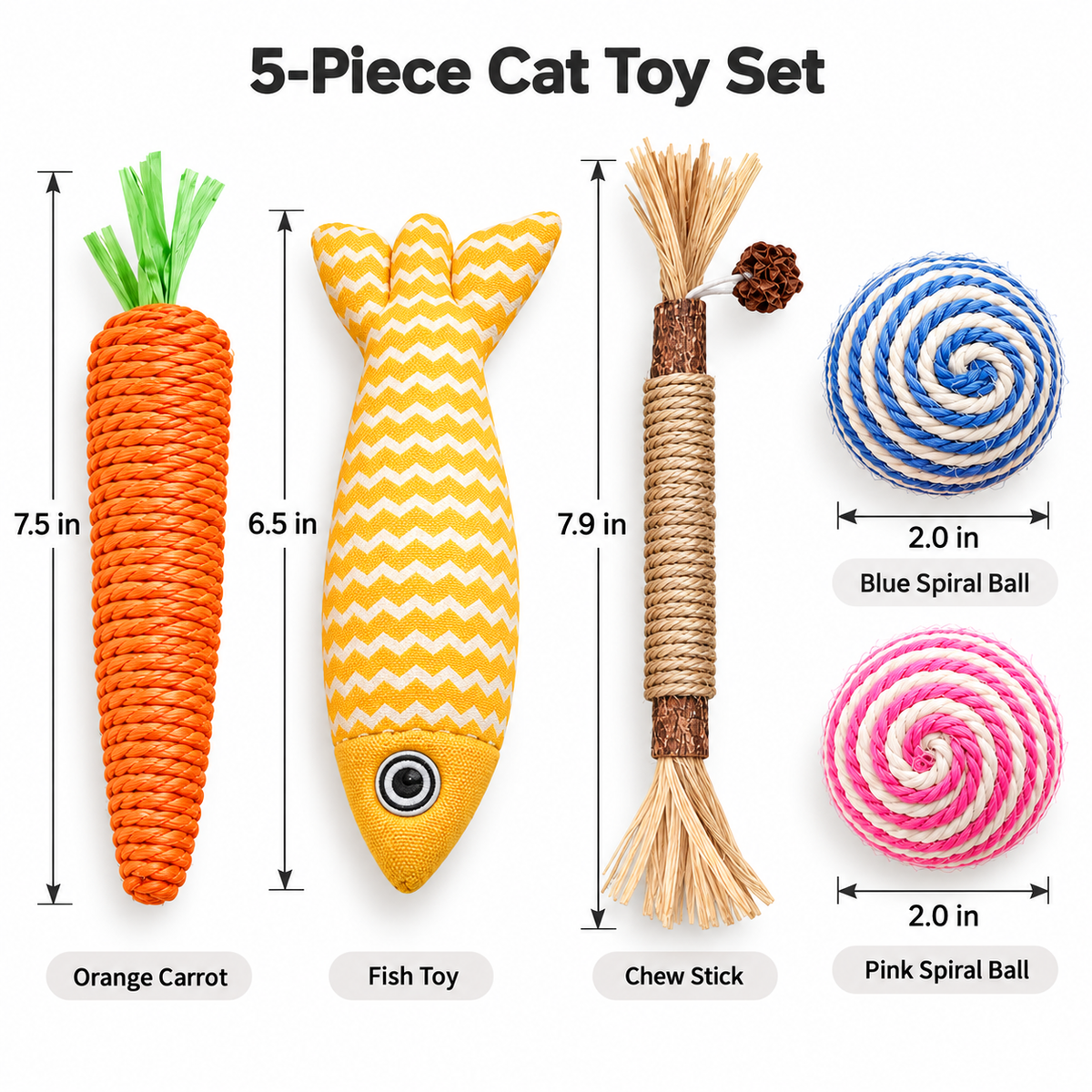 5-Piece Chew Toy Set