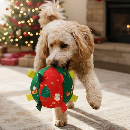 🎄 50% OFF | Christmas Interactive Dog Ball – Bell & Rechargeable Bouncing Toy🎄🐶🐱