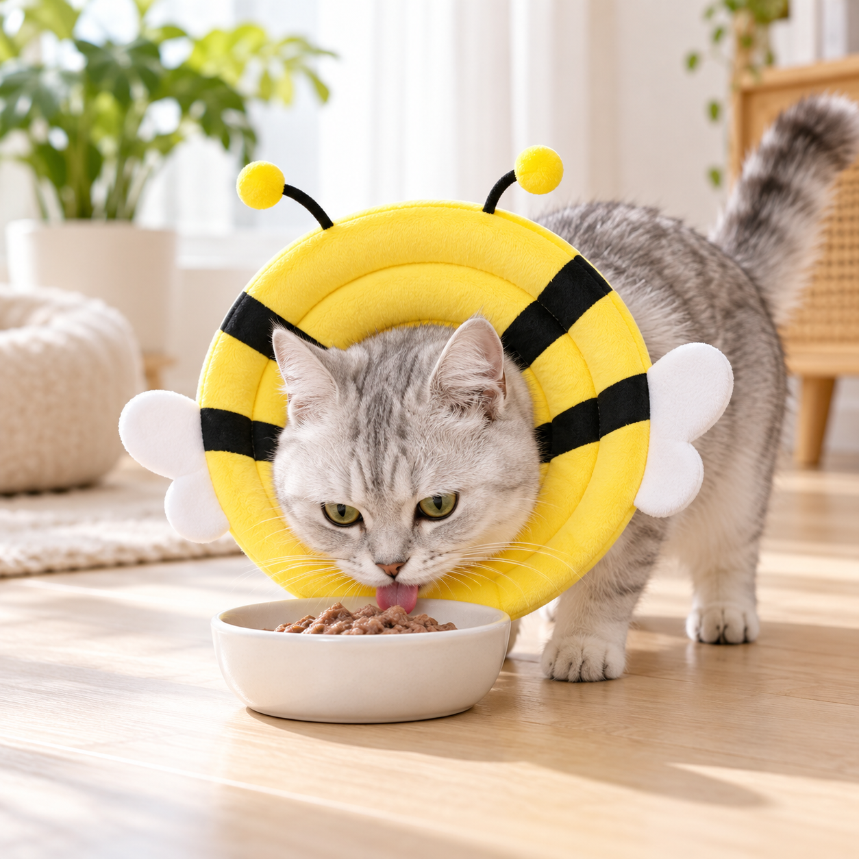 Yellow Bee Soft Recovery Collar
