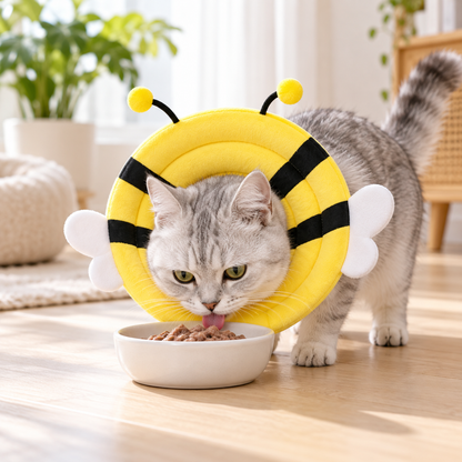 Yellow Bee Soft Recovery Collar