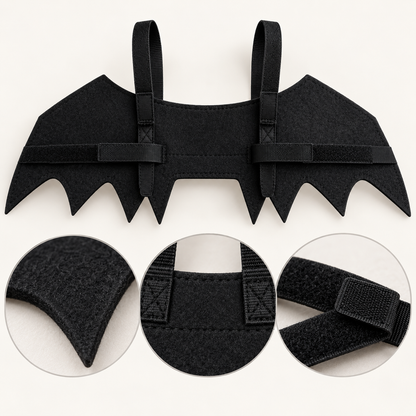 Black Felt Bat Wings for Pets