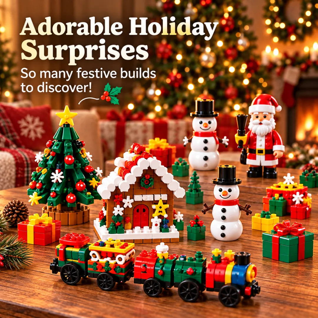 🎄🎅 2026 Christmas Capsule Building Blocks, Surprise Mini Building Set 🎁