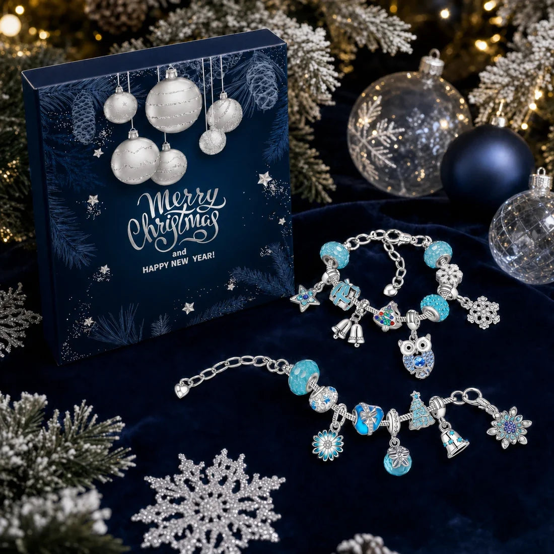 24 DAYS OF CHRISTMAS ADVENT CALENDAR BRACELETS SET🌲❄️