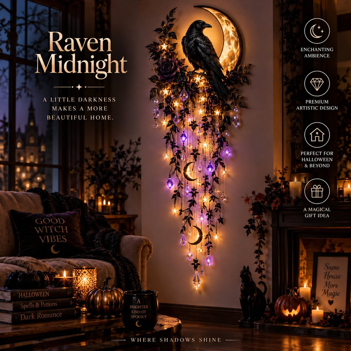 ✨Last Day 60% OFF✨Elegant Halloween Cascade Wall Light Collection