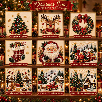 ✨ 3D Christmas Pearl Craft Kit – Relaxing DIY Holiday Art