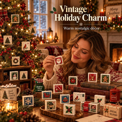 📮 Stamp Your Way to Christmas:  24 DAYS Christmas Stamps Advent Calendar