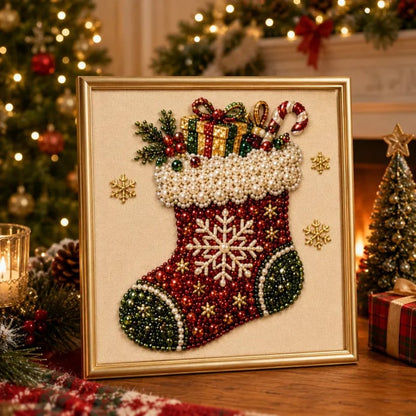 ✨ 3D Christmas Pearl Craft Kit – Relaxing DIY Holiday Art
