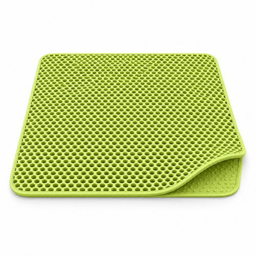 Washable Double-Layer Honeycomb Cat Litter Mat