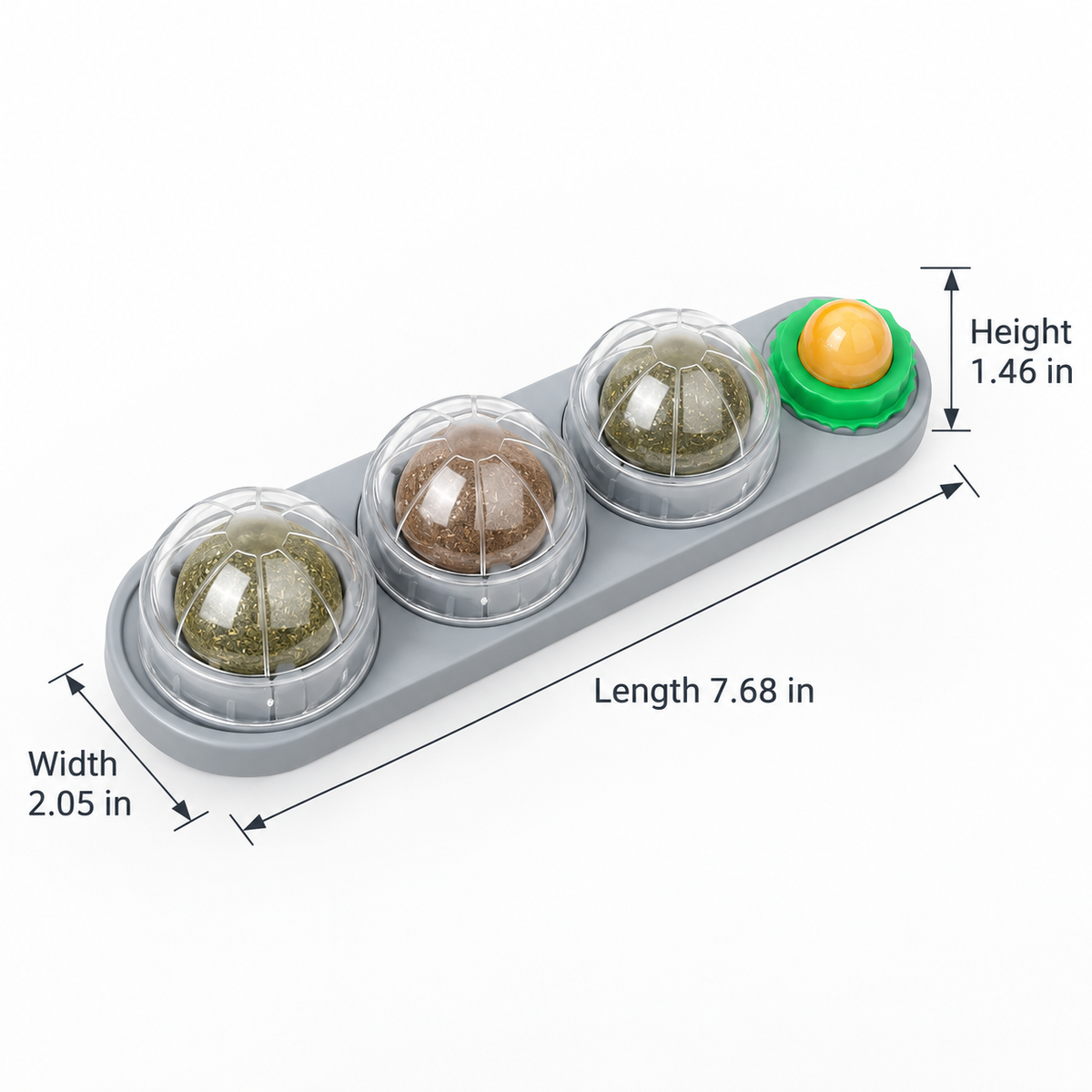 Rotating Catnip Ball Wall Toy