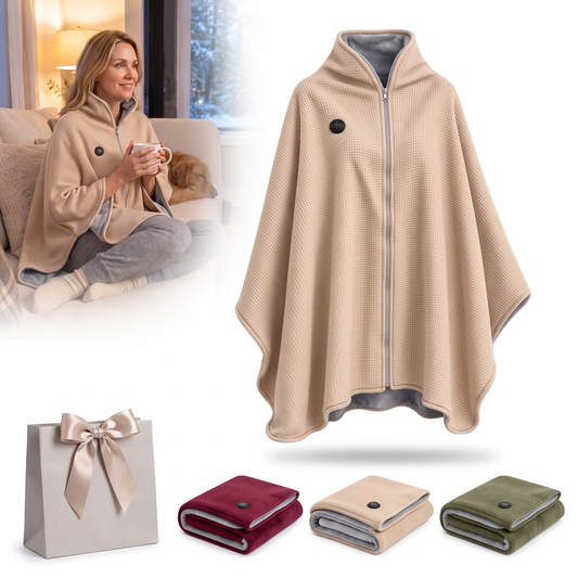 🔥 Christmas Sale — 60% OFF! ❄️ Stay Warm All Winter — Portable Electric Heated Blanket Shawl