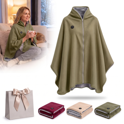 🔥 Christmas Sale — 60% OFF! ❄️ Stay Warm All Winter — Portable Electric Heated Blanket Shawl