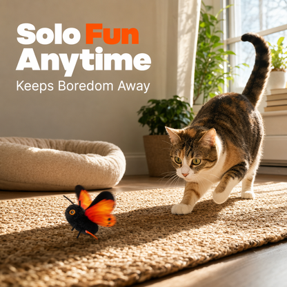 🦋🐱 Smart Sensing Flapping Butterfly Toy – 59% OFF! Motion-activated, realistic flight, interactive fun – keeps your cat engaged for hours. 🔥✨
