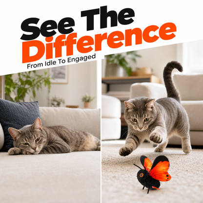 🦋🐱 Smart Sensing Flapping Butterfly Toy – 59% OFF! Motion-activated, realistic flight, interactive fun – keeps your cat engaged for hours. 🔥✨